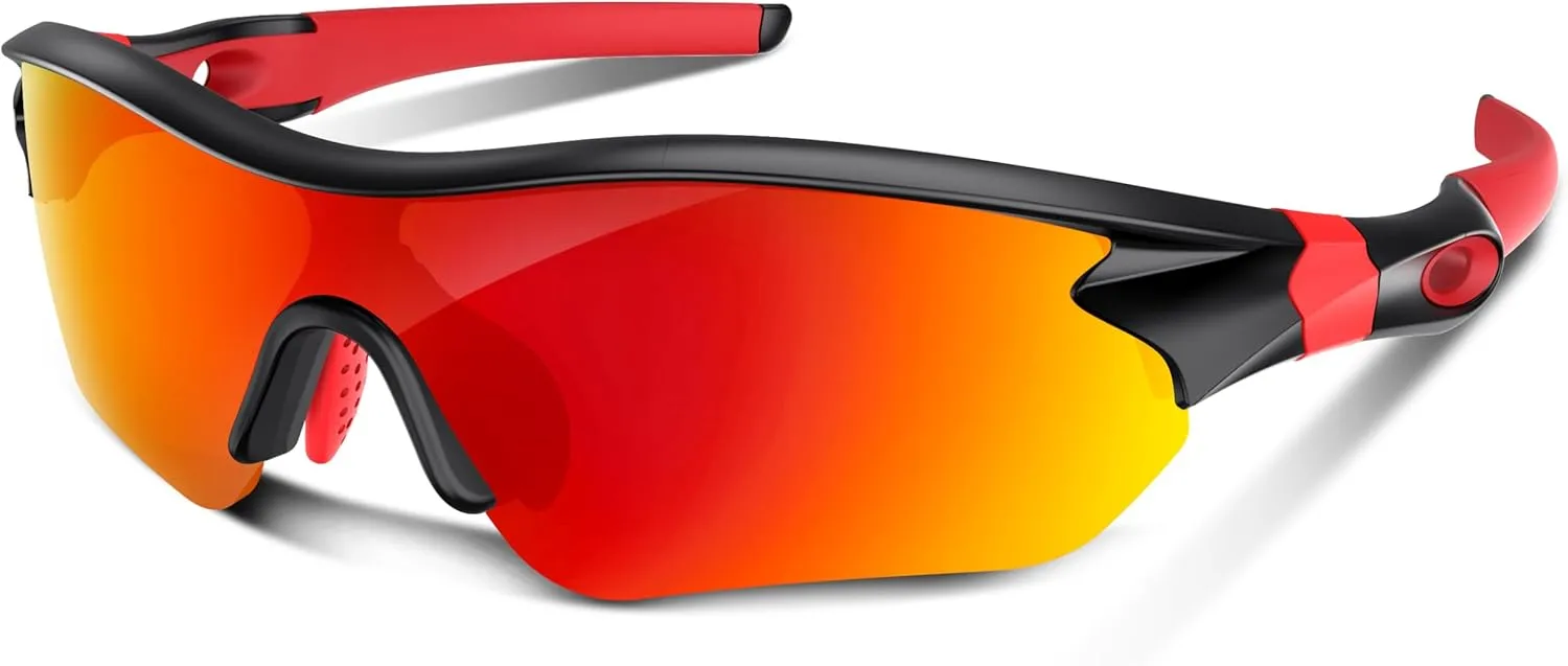 Polarized Sports Sunglasses for Men Women Youth Baseball Running Fishing Tennis Golf Cycling Driving Motor TAC UV400 TR90