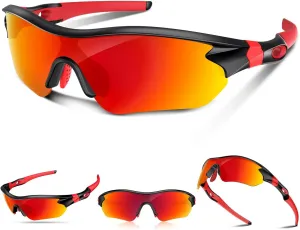 Polarized Sports Sunglasses for Men Women Youth Baseball Running Fishing Tennis Golf Cycling Driving Motor TAC UV400 TR90