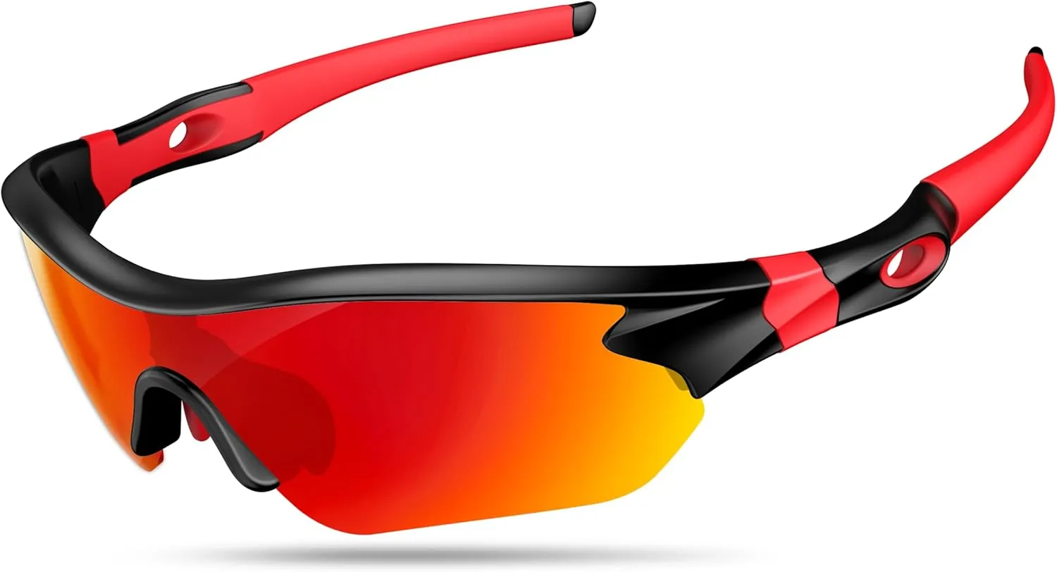 Polarized Sports Sunglasses for Men Women Youth Baseball Running Fishing Tennis Golf Cycling Driving Motor TAC UV400 TR90