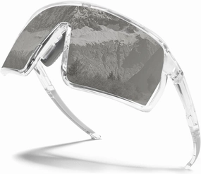 Polarized Sports Sunglasses for Men Women, Cycling Glasses UV Protection Mountain Biking Glasses for Fishing Running