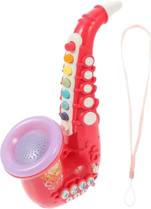 Portable Boys and Girls Musical Toy Simulation Saxophone Toy Unique Design for Educational Plaything
