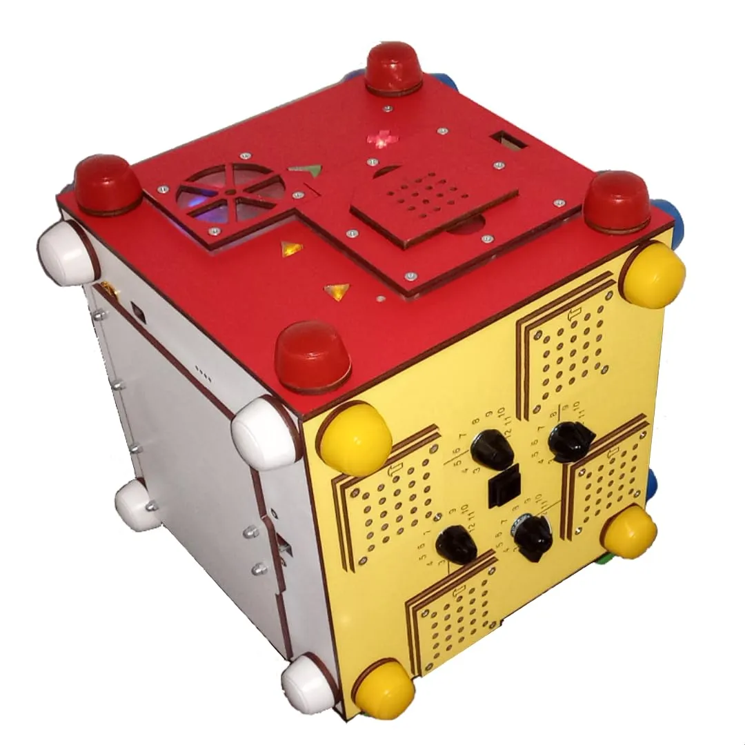 Portable CUBE ESCAPE BOX, Multi Player Busy Board Quest Puzzle Game, Logical And Challenge Puzzle. Questbox Color Cube