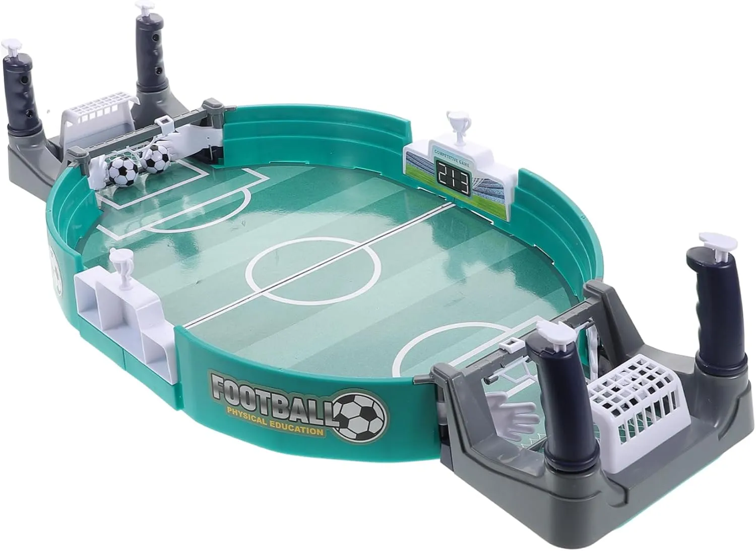 Portable Mini Foosball Table Game Set Indoor Soccer Pinball for Boys and Girls 2-Player Interactive Football Table Game for Boys and Girls Room
