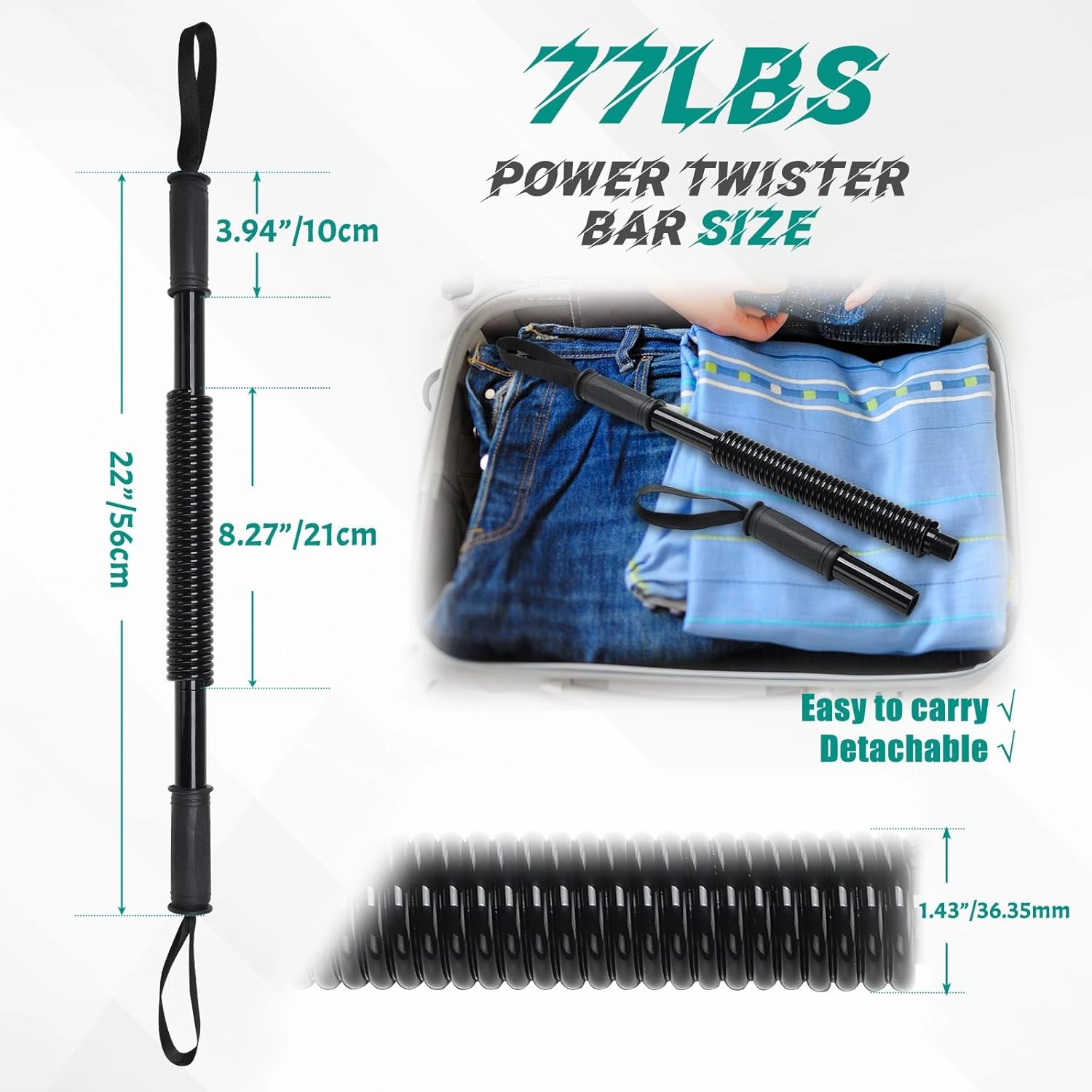 Power Twister Bar for Arm Upper Body Strength Training