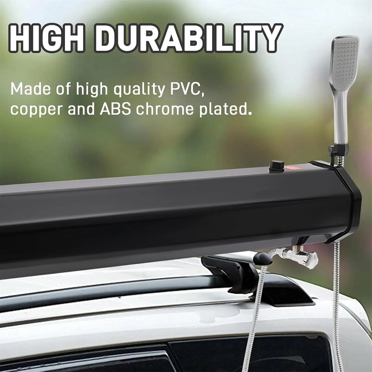 Pressurized Water Tank Road Camping Shower Portable Hot Shower Self-Pressurized Water Tank 18l/20l/30l - for Hiking Car Wash Pet Cleaning Beach Vacations30L(7.9gallon)