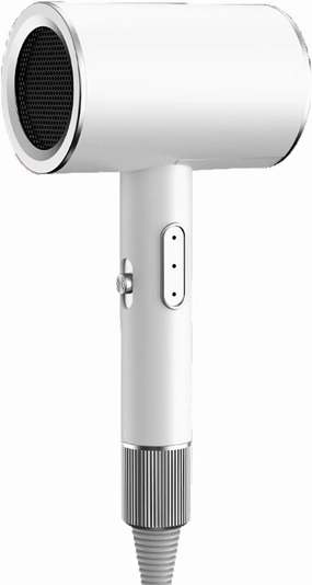 Professional Ionic Salon Hair Dryer, 2000W Lightweight Negative Ionic Hair Blow Dryer, Ion Quiet Hair Dryer Hair Dryer for Travel Home (Color : White)