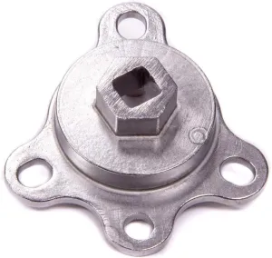 ProForm Crankshaft Turning Tool, Balancer Mounted, 1/2 in Drive, Stainless, Natural, Chevy/Ford, Each