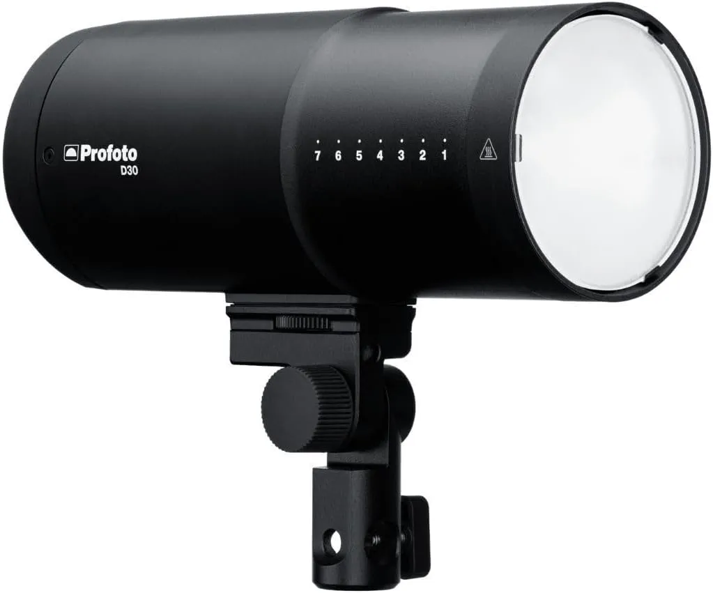 Profoto D30 Mains-Powered Monolight with Bi-Color LED Modeling Light, 11 F-Stops Flash Range, and Three Flash Modes for Profoto AirX (Black)