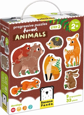 Progressive Puzzles Forest Animals 2  Toddler Puzzle