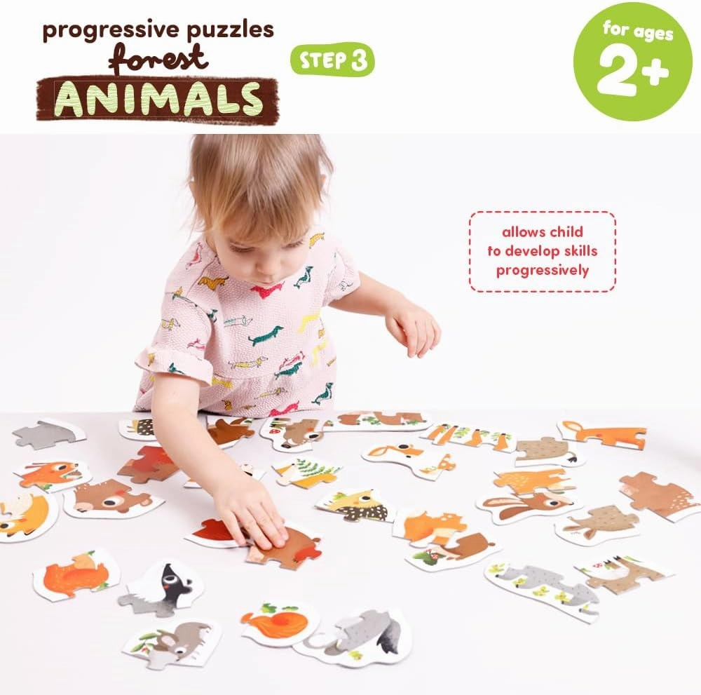Progressive Puzzles Forest Animals 2  Toddler Puzzle