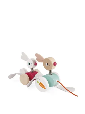 Pull along rabbit