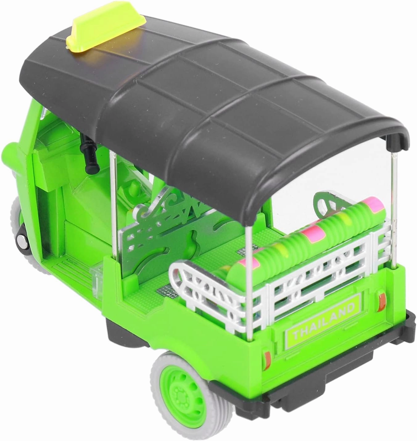 Pull Back Thai Tricycle Toy, High Simulation Alloy Tuk Tuk Car Model Toy for Children Gifts