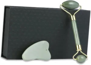 Pure Jade Face Roller Facial Massage Tool Skin Care Massager Natural Face Massager Adhesive Scar Treatment