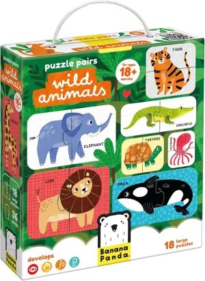 Puzzle Pairs Wild Animals 18m  Toddler Puzzle