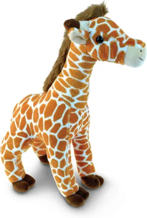Puzzled DolliBu Plush Giraffe Stuffed Animal - Soft Plush Huggable Wild Giraffe, Adorable Playtime Zoo Giraffe Plush, Cute Wildlife Safari Cuddle Gift for Kids & Adults - 16 Inch Tall