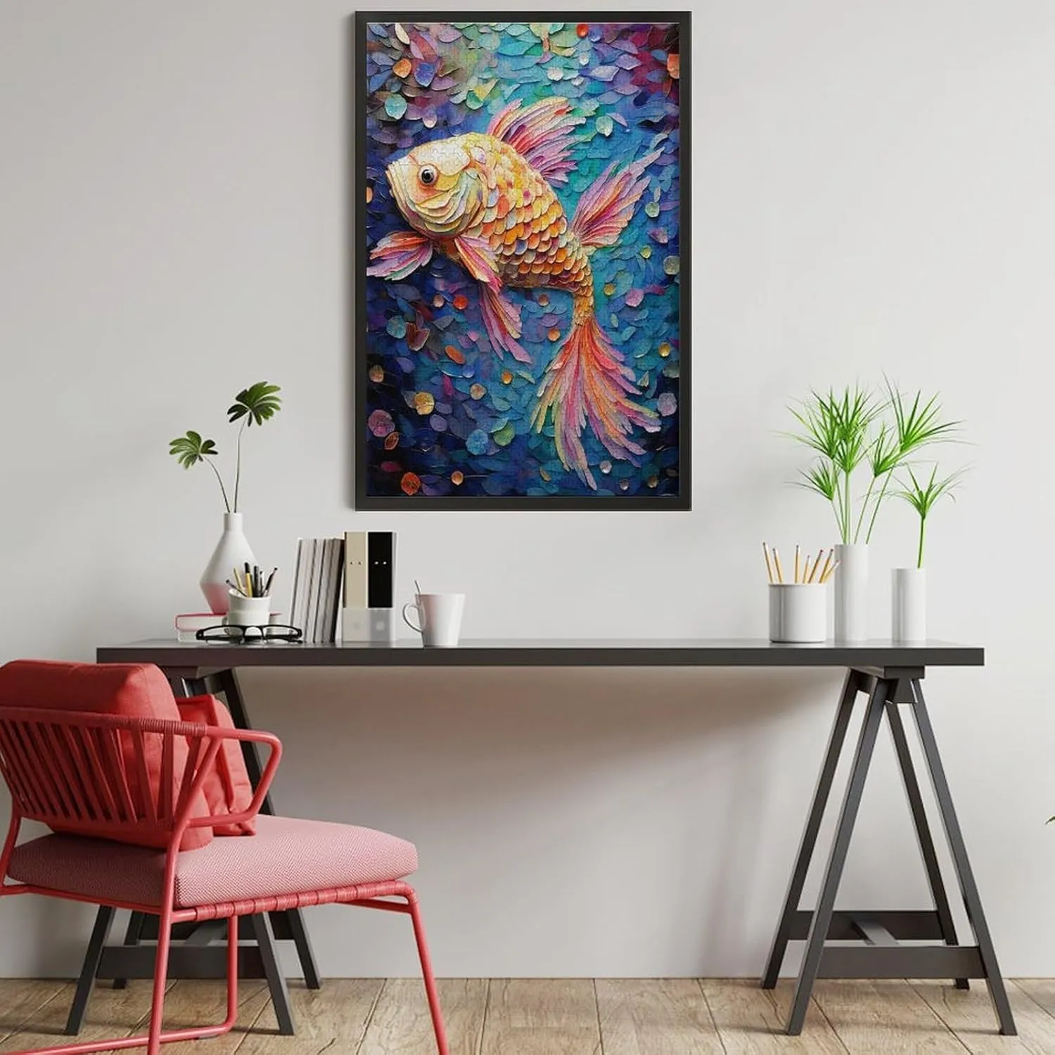 Puzzles for Adults 1000 Pieces - Fish Animal Puzzle Challenging Educational Toys Puzzles Reduced Pressure Gift