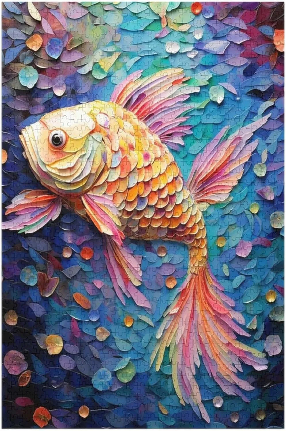Puzzles for Adults 1000 Pieces - Fish Animal Puzzle Challenging Educational Toys Puzzles Reduced Pressure Gift