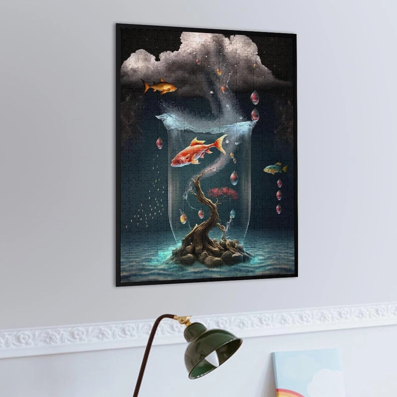 Puzzles for Adults 500 Pieces - Fish That Traveled Through Time Puzzle Game Wonderful Puzzle Great Gifts Educational Toy