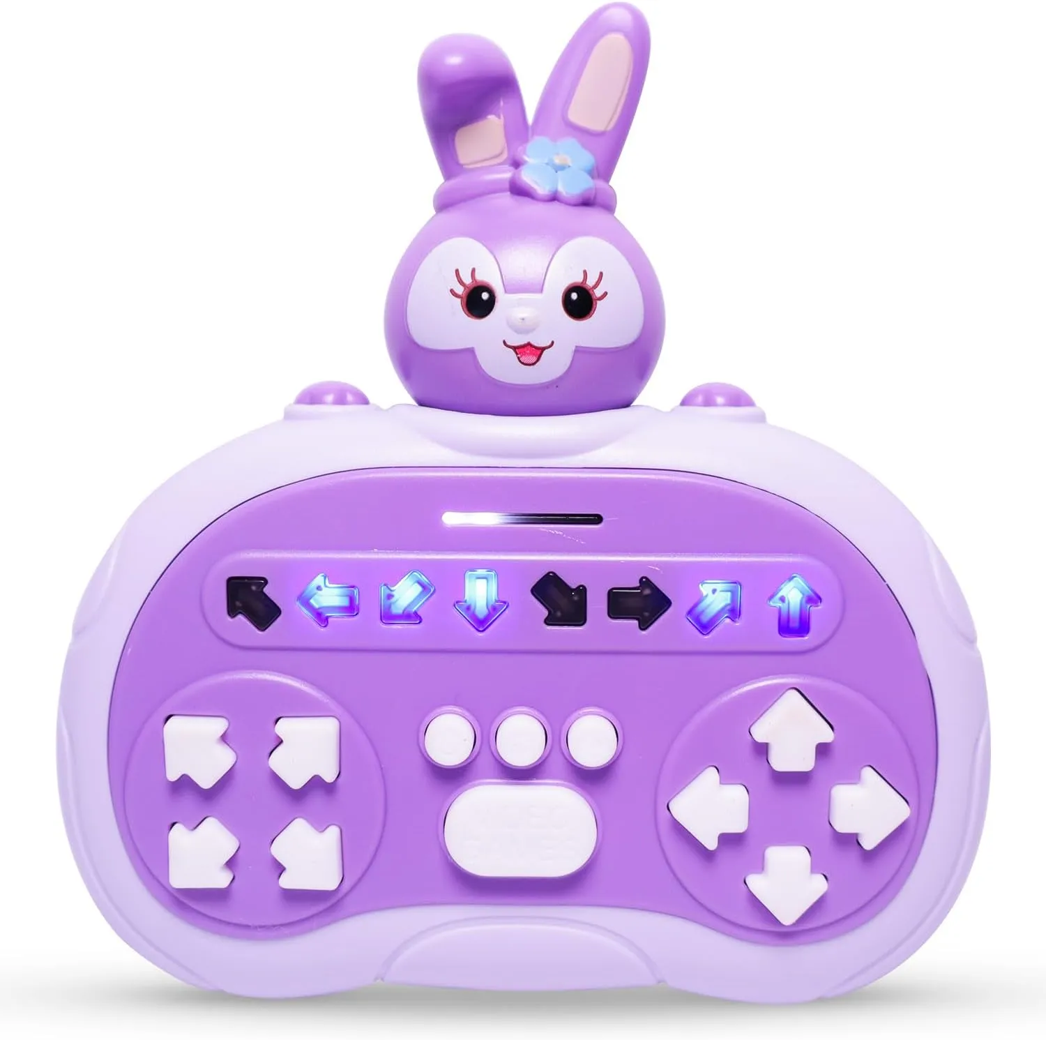 Quick Push Game Rhythm Master Directional Button Toys for 3-12 Kids, Handheld Fast Push Game Puzzle Game Concentration Toys (Purple Rabbit)