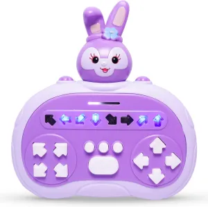 Quick Push Game Rhythm Master Directional Button Toys for 3-12 Kids, Handheld Fast Push Game Puzzle Game Concentration Toys (Purple Rabbit)