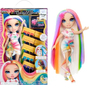 Rainbow High Hair Chalk & Style Amaya - Rainbow 11” Doll. Washable Rainbow Hair Chalk, Color, Style, Play, Rinse & Repeat. Great Gift for Kids 4-12 