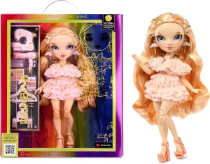 Rainbow High Victoria- Light Pink Fashion Doll and Freckles from Head to Toe. Fashionable Outfit & 10  Colorful Play Accessories. Great Gift for Kids 4-12 Years Old and Collectors.