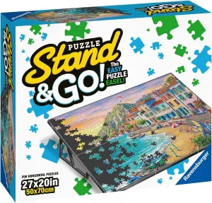 Ravensburger Portable Puzzle Stand - Ideal for Jigsaw Enthusiasts | Sturdy Construction | Supports Puzzles up to 27 x 20 Inches | Sleek Black Design