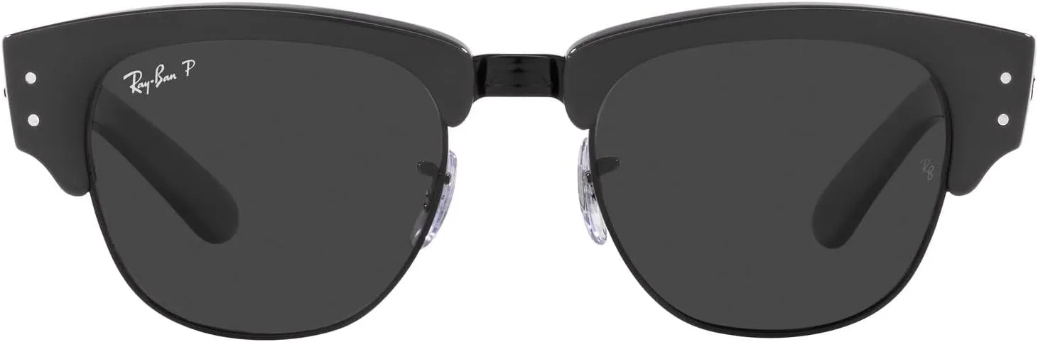 Ray-Ban Unisex Sunglasses Grey On Black Frame, Black Lenses, 50MM