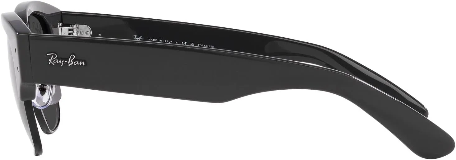 Ray-Ban Unisex Sunglasses Grey On Black Frame, Black Lenses, 50MM
