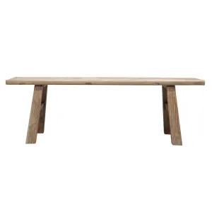 Reclaimed elm wood bench seat 160cm