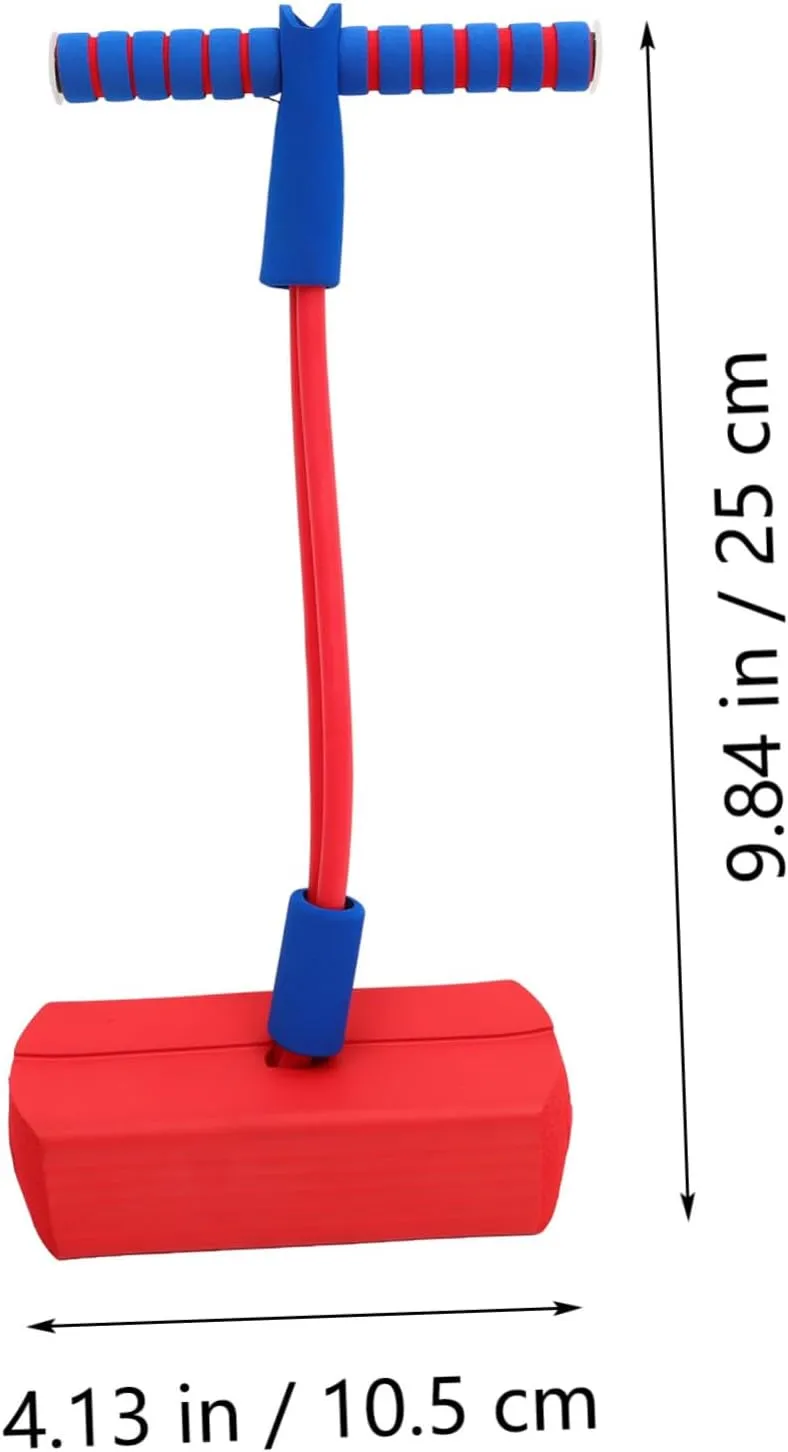 Red Bouncing Jumping Toy for Kids Cartoon Design Educational Sports Toy Sound Safe for Kids