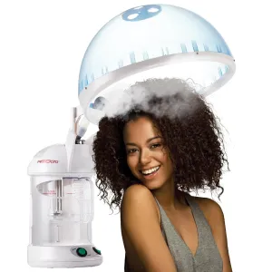 Red Pro Hair Therapy 2-in-1 Hair Steamer & Facial Steamer for Hydration Deep Cleaning, Designed for Personal Care at Home or Spa & Salon, Moisturize Hair 6x More Effectively