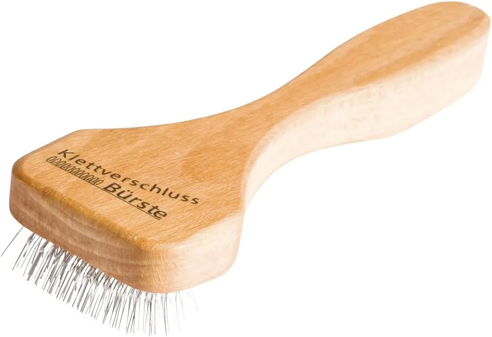 REDECKER Wire Brush with Oiled Beechwood Handle, 5-7/8-Inches, Compatible with Velcro Tape and Other Velcro Items