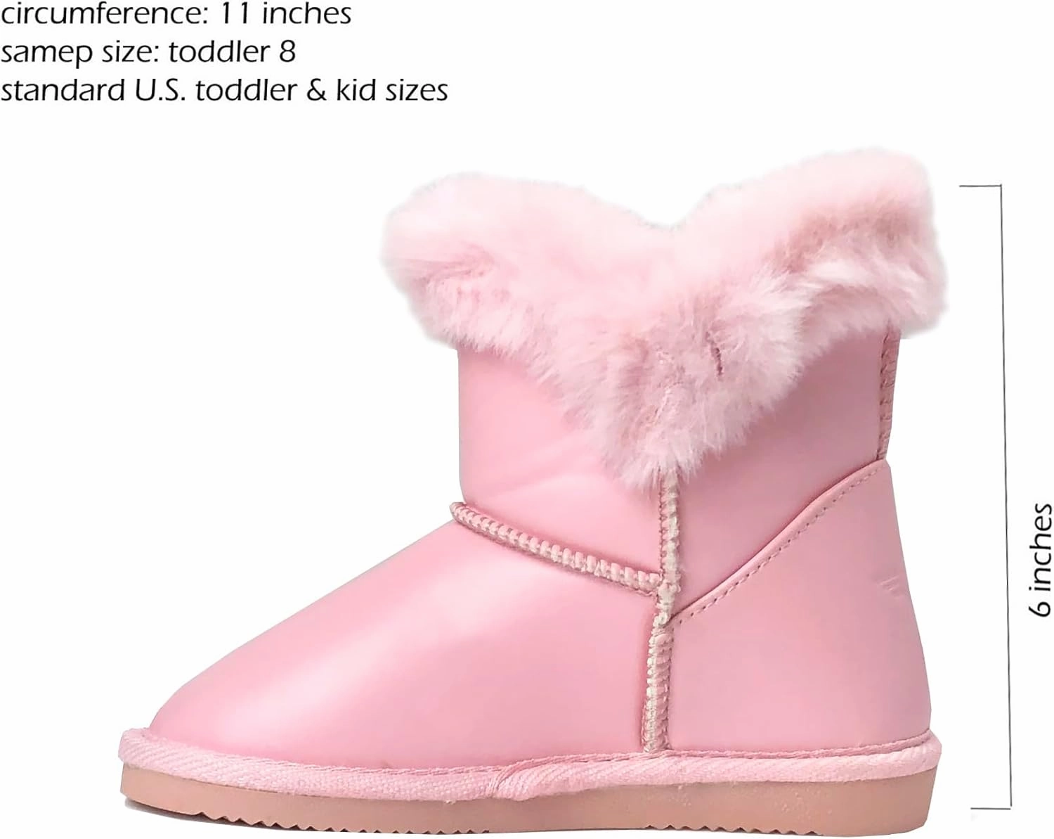 REDVOLUTION Kids Boots Toddler Girls Cute Butterfly Bow | PomPom PU leather Boot (Toddler/Small Kid)