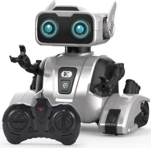 REMOKING STEM Remote Control Robot Toy for Kids, Educational Intelligent RC Toy With Dance, LED Eyes, Interactive Smart Gifts for Boys Girls 3-6 Years Old
