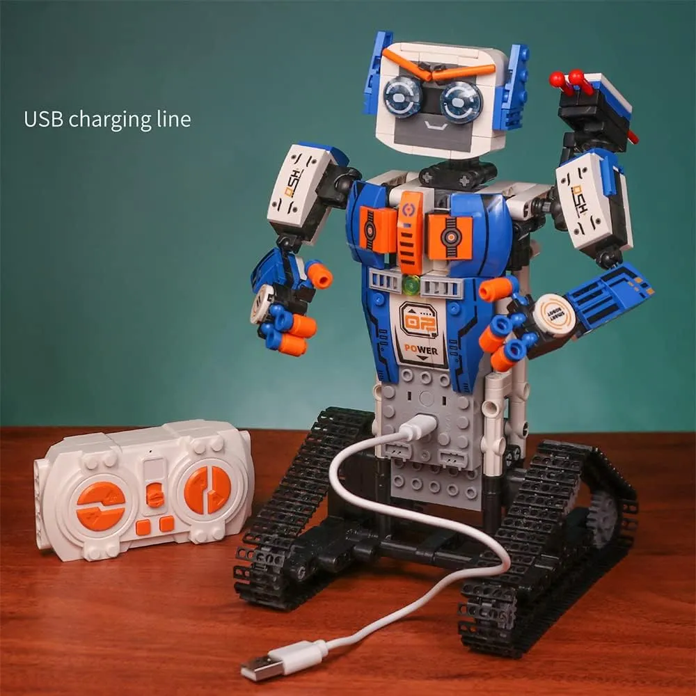 Remote Control Robot Building Kit for Kids 10-14, RC Robot Science Kits STEM Project Building Blocks Robot 447 Pieces