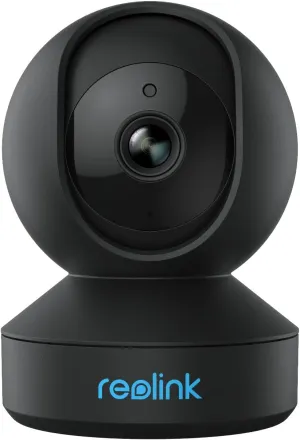 REOLINK Indoor Security Camera E1 Pro(Black), 4MP Plug-in Pet Camera Support 2.4/5 GHz WiFi, 360 Degree Auto Tracking Baby/Dog Monitor, Person/Pet Detection, Night Vision, 2 Way Audio, Local Storage