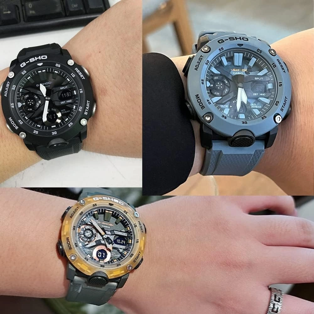 Resin Strap Replacement for Caiso G-Shock GA-2000 PRW-6600 PRG-600/650 Mens Watch Band Quick Release 24mm Bracelet Accessories