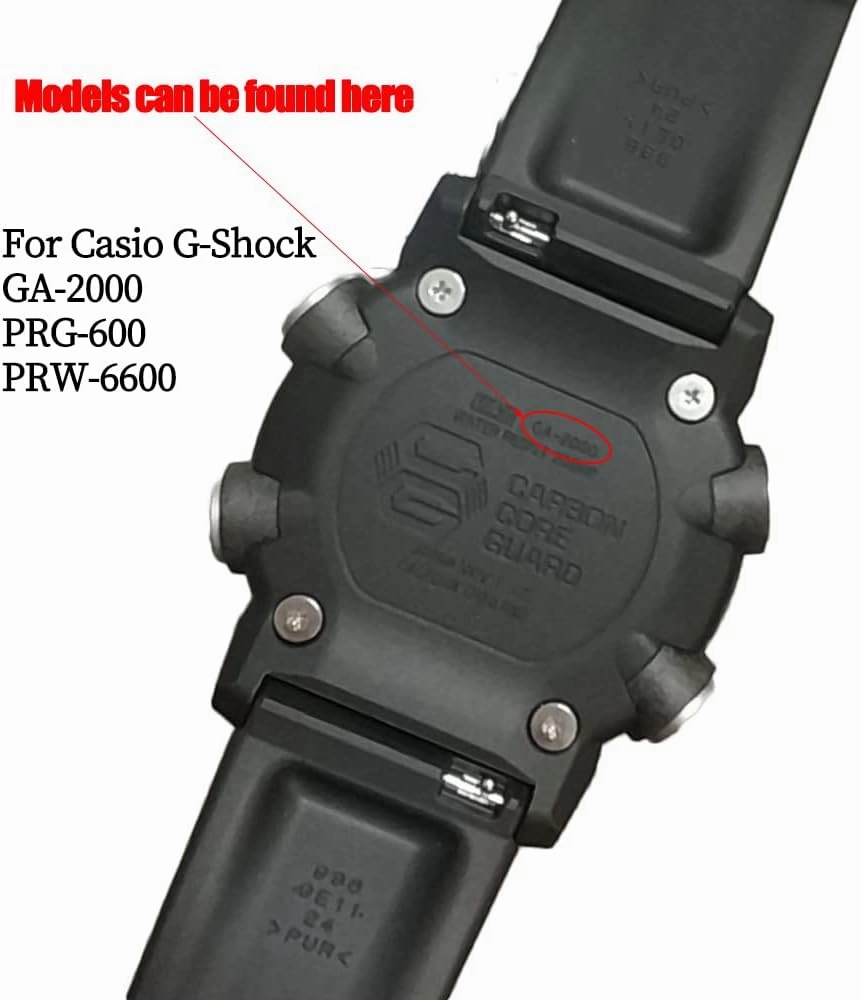Resin Strap Replacement for Caiso G-Shock GA-2000 PRW-6600 PRG-600/650 Mens Watch Band Quick Release 24mm Bracelet Accessories