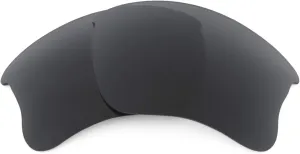 Revant Replacement Lenses for Oakley Flak Jacket XLJ sunglasses, UV Protection, Anti-Scratch and Impact Resistant, Non-Polarized Stealth Black