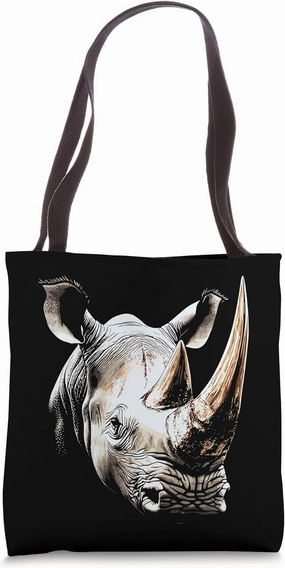 Rhino Rhinoceros White Rhinoceros Safari Cute Rhinos Tote Bag