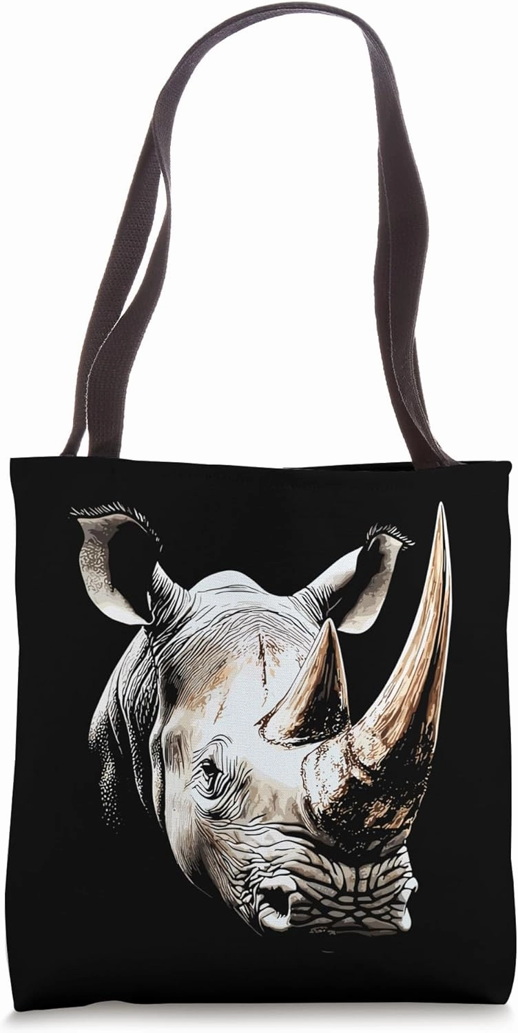 Rhino Rhinoceros White Rhinoceros Safari Cute Rhinos Tote Bag