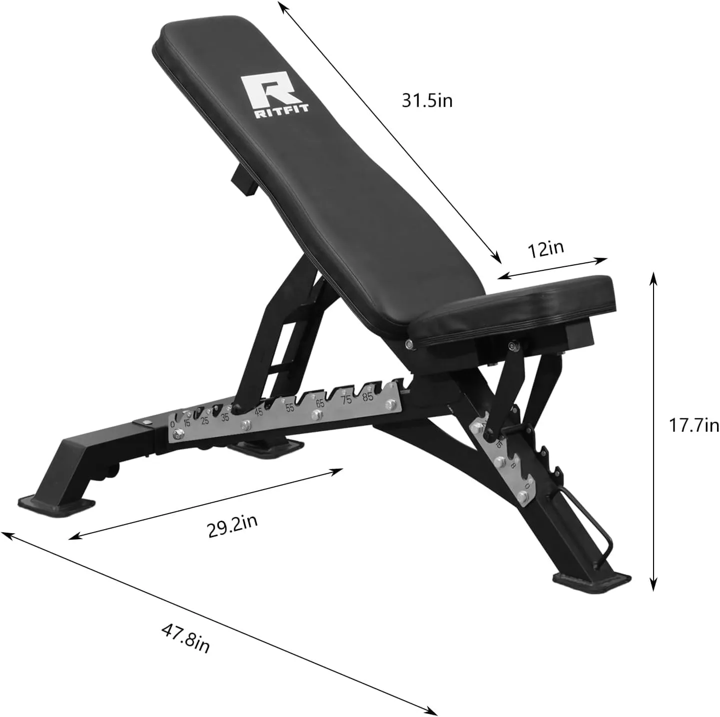 RitFit All-in-One Squat Rack for Home Gym, PPC02C Multi-Function 1000 LBS Capacity Power Cage with LAT Pulldown, Pulley System, Dip Bar, Landmine & More Power Rack Attachments, Package