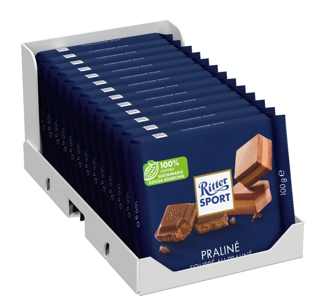 Ritter Sport 100 g Nougat Chocolate, 100 g (Pack of 13 13)