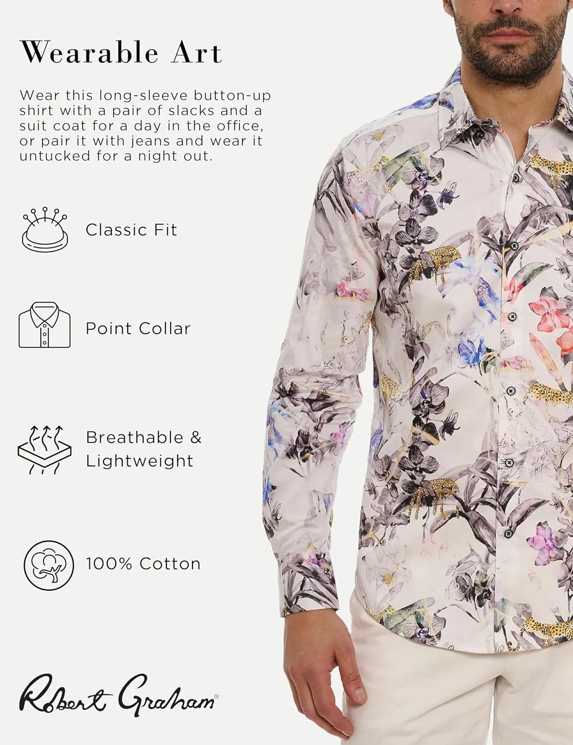 Robert Graham Men's Burke Long-Sleeve Button-Down Shirt