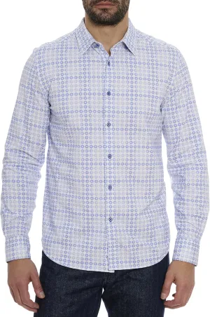 Robert Graham Men's Port of Call Long Sleeve Knit Button Down Shirt