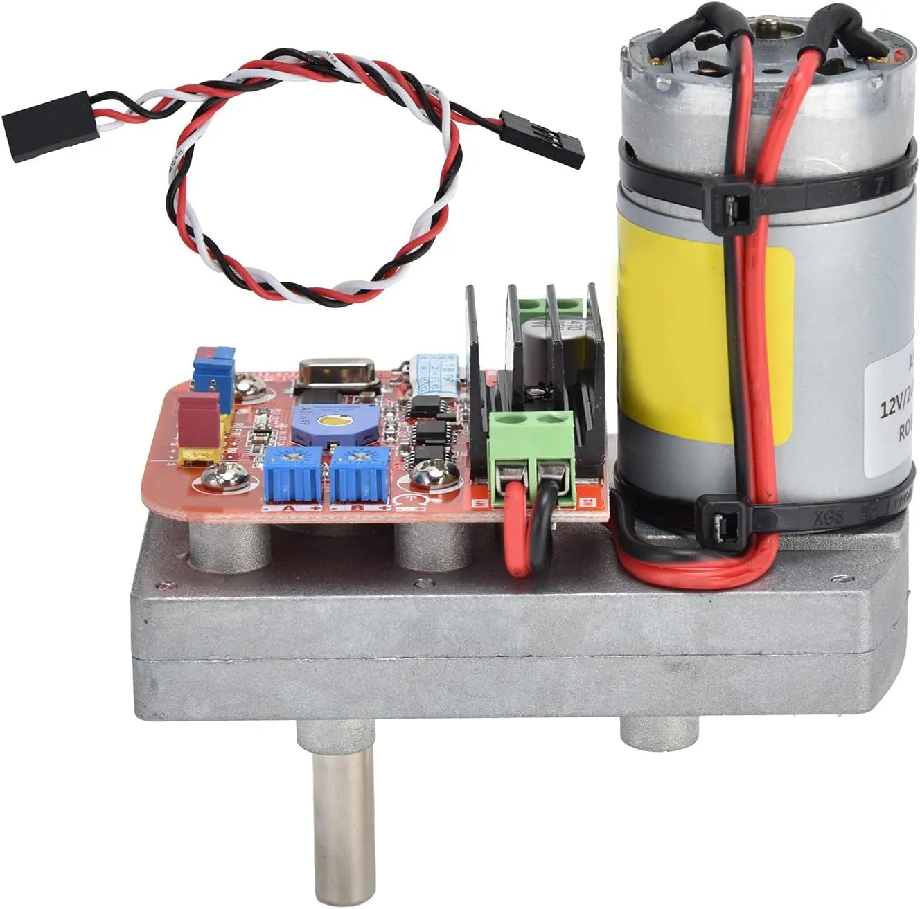 Robot Servo Motor, Aluminum Alloy Super Torsion, Digital Steering Gear Mechanical Equipment, Robotic Arm Servo with Connection Line for Smart Car Robot Boat RC Helicopter