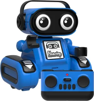 Robot Toys for Boys, Rechargeable Remote-Controlled Robot for Kids 6-8, RC Robots with Auto-Demo, Record, Repeat, Dance Moves, Music, Flexible Head & Arms, Gift Ideas for Birthday Xmas - Blue