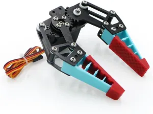 Robotic Arm Bracket Kit Flexible Robot Claw, Bionic Flexible Mechanical Arm Finger with Silicone Gripper Software Adaptive Servo Control Robot Hand (Size : with Silicone)