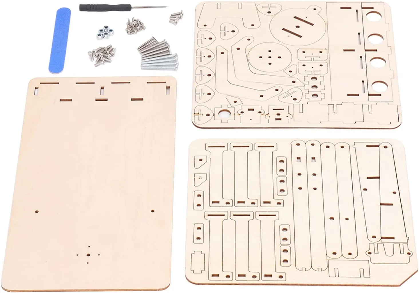 Robotic Arm Kit, Robot Building Toy Hydraulic Wooden Mechanical Model Tool Science Kits & Toys Set for Teaching DIY Interest in Birthday Gifts